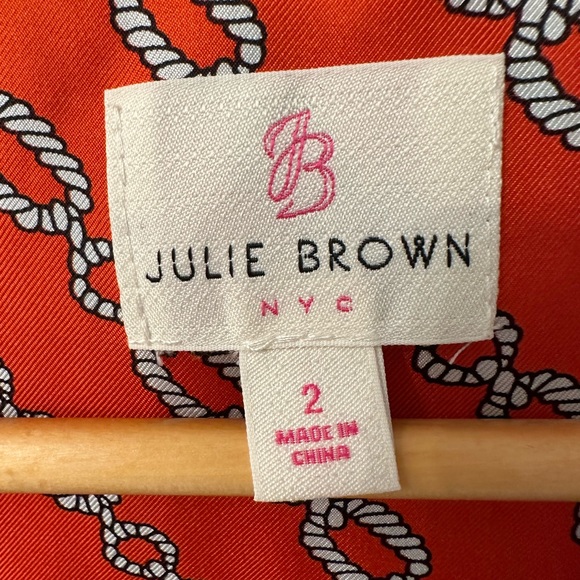 Julie Brown red work blouse - Picture 2 of 2